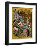 Folio from Haft Awrang (Seven Throne) by Jami, 1539-1543-null-Framed Giclee Print