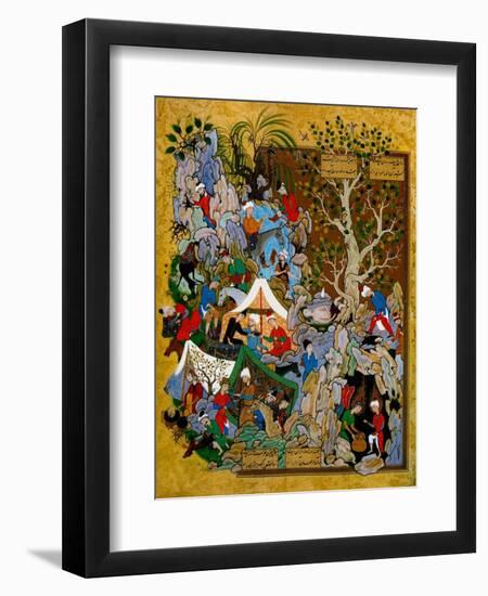 Folio from Haft Awrang (Seven Throne) by Jami, 1539-1543-null-Framed Giclee Print