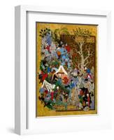 Folio from Haft Awrang (Seven Throne) by Jami, 1539-1543-null-Framed Giclee Print