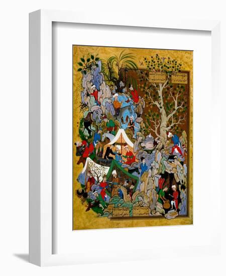 Folio from Haft Awrang (Seven Throne) by Jami, 1539-1543-null-Framed Giclee Print