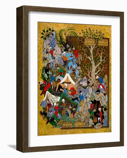 Folio from Haft Awrang (Seven Throne) by Jami, 1539-1543-null-Framed Giclee Print