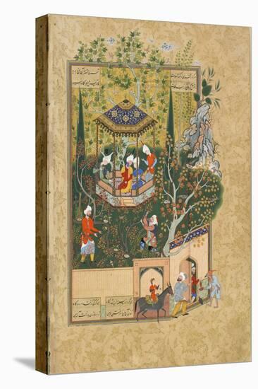 Folio from Haft Awrang (Seven Throne) by Jami, 1550S-null-Stretched Canvas