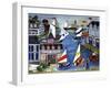 Folk Art Sailing School Cheryl Bartley-Cheryl Bartley-Framed Giclee Print