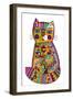 Folk Cat 2-Oxana Zaika-Framed Giclee Print