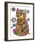 Folk Cat 3-Oxana Zaika-Framed Giclee Print