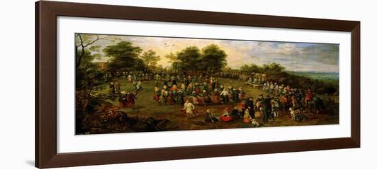 Folk Dance Before the Archdukes-Jan Brueghel the Elder-Framed Giclee Print