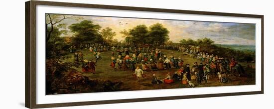 Folk Dance Before the Archdukes-Jan Brueghel the Elder-Framed Giclee Print