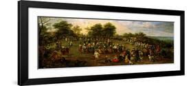 Folk Dance Before the Archdukes-Jan Brueghel the Elder-Framed Giclee Print