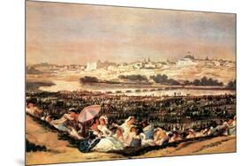 Folk Festival at the San Isidro-Day-Francisco de Goya-Mounted Art Print