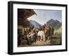 Folk festival at the Schliersee (St. Leonhardsfest in Fischhausen am Schliersee). 1825-Peter Von Hess-Framed Giclee Print