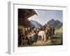 Folk festival at the Schliersee (St. Leonhardsfest in Fischhausen am Schliersee). 1825-Peter Von Hess-Framed Giclee Print