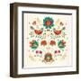 Folk Floral II-Veronique Charron-Framed Art Print