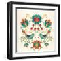 Folk Floral III v2-Veronique Charron-Framed Art Print