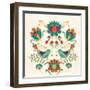 Folk Floral III v2-Veronique Charron-Framed Art Print