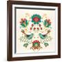 Folk Floral III v2-Veronique Charron-Framed Art Print