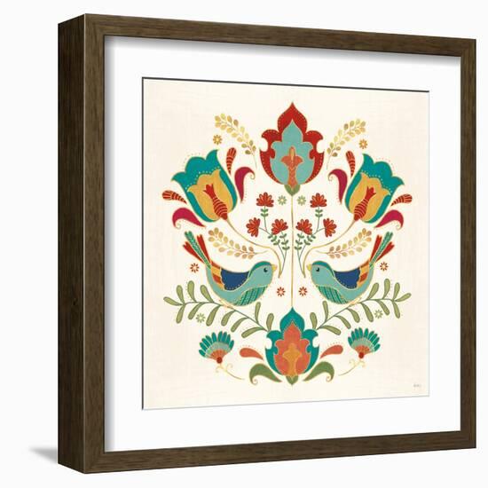 Folk Floral III-Veronique Charron-Framed Art Print