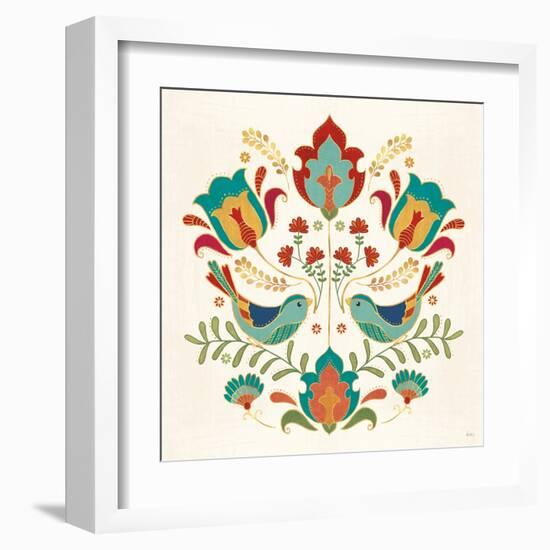 Folk Floral III-Veronique Charron-Framed Art Print