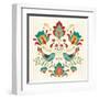 Folk Floral III-Veronique Charron-Framed Art Print