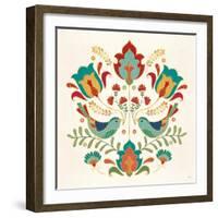 Folk Floral III-Veronique Charron-Framed Art Print