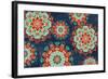 Folk Floral VIII Dark-Veronique Charron-Framed Art Print