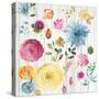 Folk Florals-Asia Jensen-Stretched Canvas