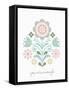 Folk Flower 2-Kimberly Allen-Framed Stretched Canvas