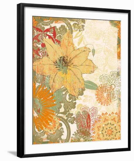 Folk Flower I-Ken Hurd-Framed Giclee Print