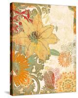 Folk Flower I-Ken Hurd-Stretched Canvas