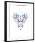 Folk Heart-Moha London-Framed Giclee Print