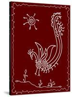 Folk Motif Design Wall Painting-Ajay Shrivastava-Stretched Canvas