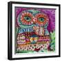 Folk Owl 1-Oxana Zaika-Framed Giclee Print