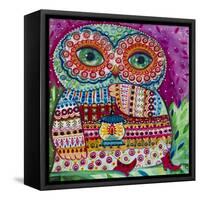 Folk Owl 1-Oxana Zaika-Framed Stretched Canvas