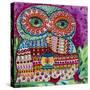 Folk Owl 1-Oxana Zaika-Stretched Canvas