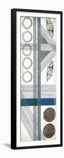 Folk Patchwork IV-Edward Selkirk-Framed Premium Giclee Print