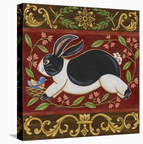 Folk Rabbit I-Vision Studio-Stretched Canvas
