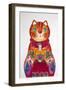 Folk Red 1-Oxana Zaika-Framed Giclee Print