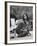 Folk Singer Joan Baez on the Beach with Guitar Near Her Home-Ralph Crane-Framed Premium Photographic Print
