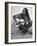 Folk Singer Joan Baez Strumming Her Guitar on the Beach Near Her Home-Ralph Crane-Framed Premium Photographic Print