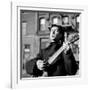 Folk Singer Woody Guthrie in Nyc-null-Framed Premium Photographic Print