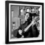 Folk Singer Woody Guthrie in Nyc-null-Framed Premium Photographic Print