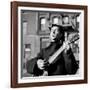 Folk Singer Woody Guthrie in Nyc-null-Framed Premium Photographic Print