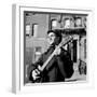 Folk Singer Woody Guthrie in Nyc-null-Framed Premium Photographic Print