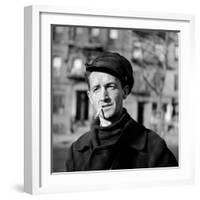 Folk Singer Woody Guthrie in Nyc-null-Framed Premium Photographic Print