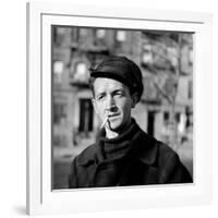 Folk Singer Woody Guthrie in Nyc-null-Framed Premium Photographic Print