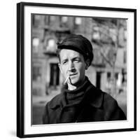 Folk Singer Woody Guthrie in Nyc-null-Framed Premium Photographic Print