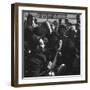 Folk Singer Woody Guthrie Playing Guitar for Group of Children-Eric Schaal-Framed Premium Photographic Print