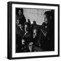 Folk Singer Woody Guthrie-null-Framed Premium Photographic Print