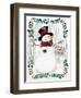 Folk Snowman Forest I-Jennifer Parker-Framed Art Print