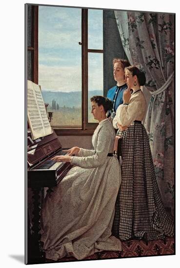 Folk Song-Silvestro Lega-Mounted Art Print