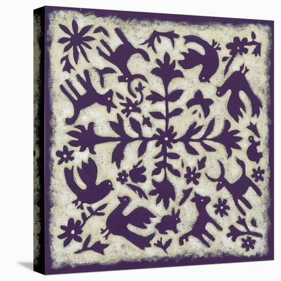 Folk Story in Purple-Chariklia Zarris-Stretched Canvas